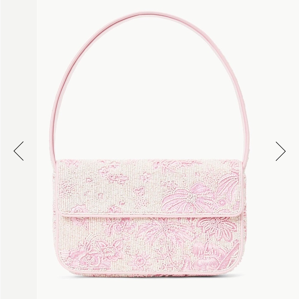 STAUD TOMMY BEADED BAG | IVORY CHERRY BLOSSOM TOILE
IVORY CHERRY BLOSSOM TOILE